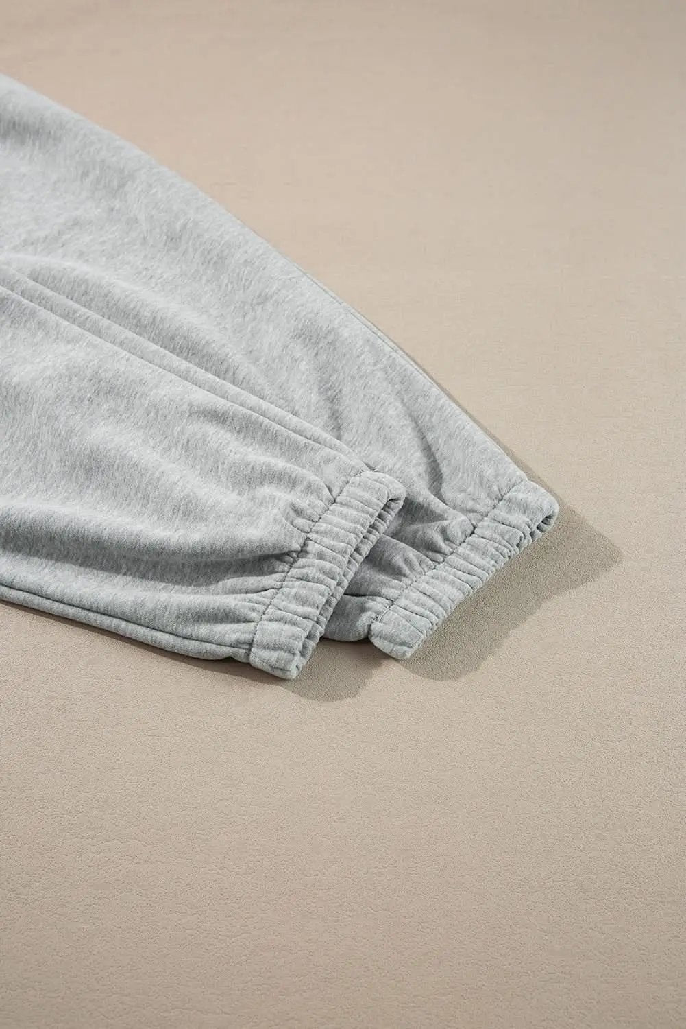 Light grey fleece-lined joggers - Love Salve